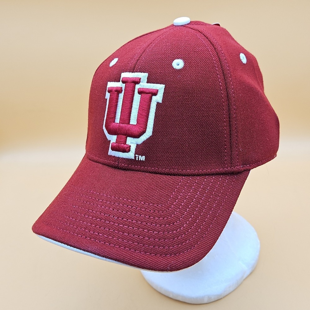 Indiana Hoosiers Hat Cap Drew Pearson Flexfit One Size NWT New IU Red NCAA